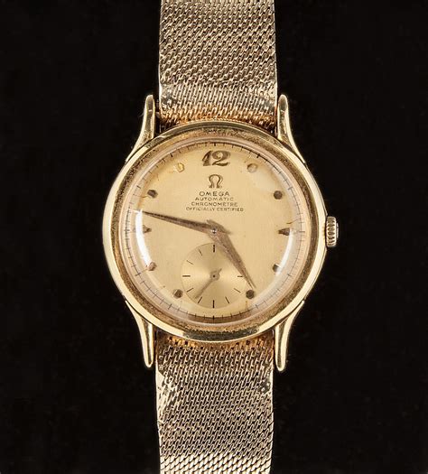 vintage omega gold watches|14k gold vintage omega watch.